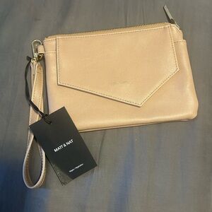 Matt & Nat Light Tan Wristlet Clutch